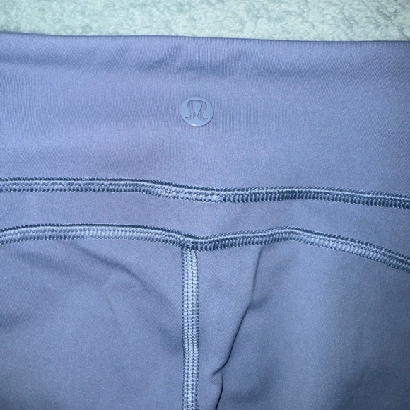Women's Lululemon Leggings Crop Mesh Steel Blue Size 4 - Picture 5 of 9